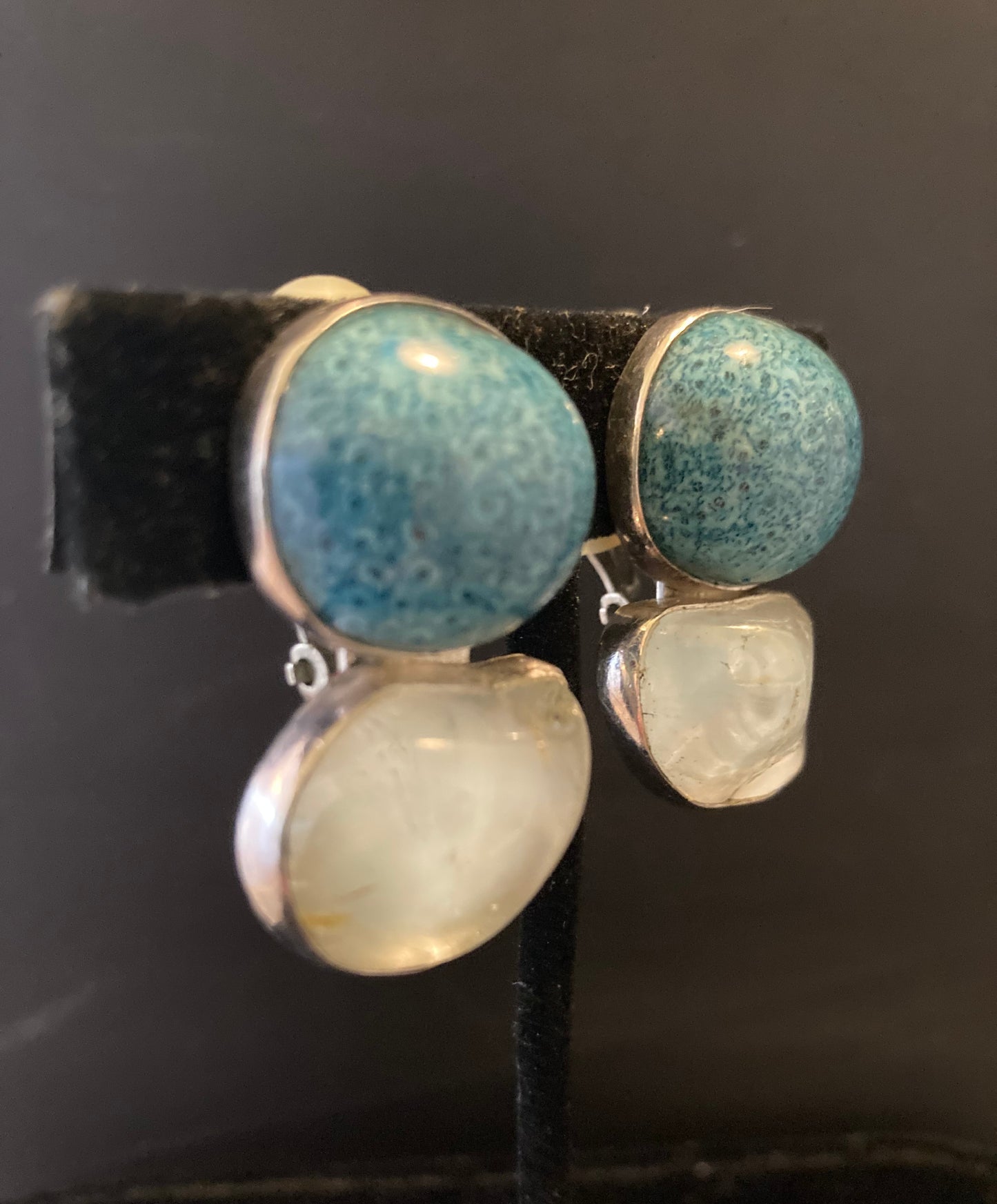 Teal Agate, Blue Topaz