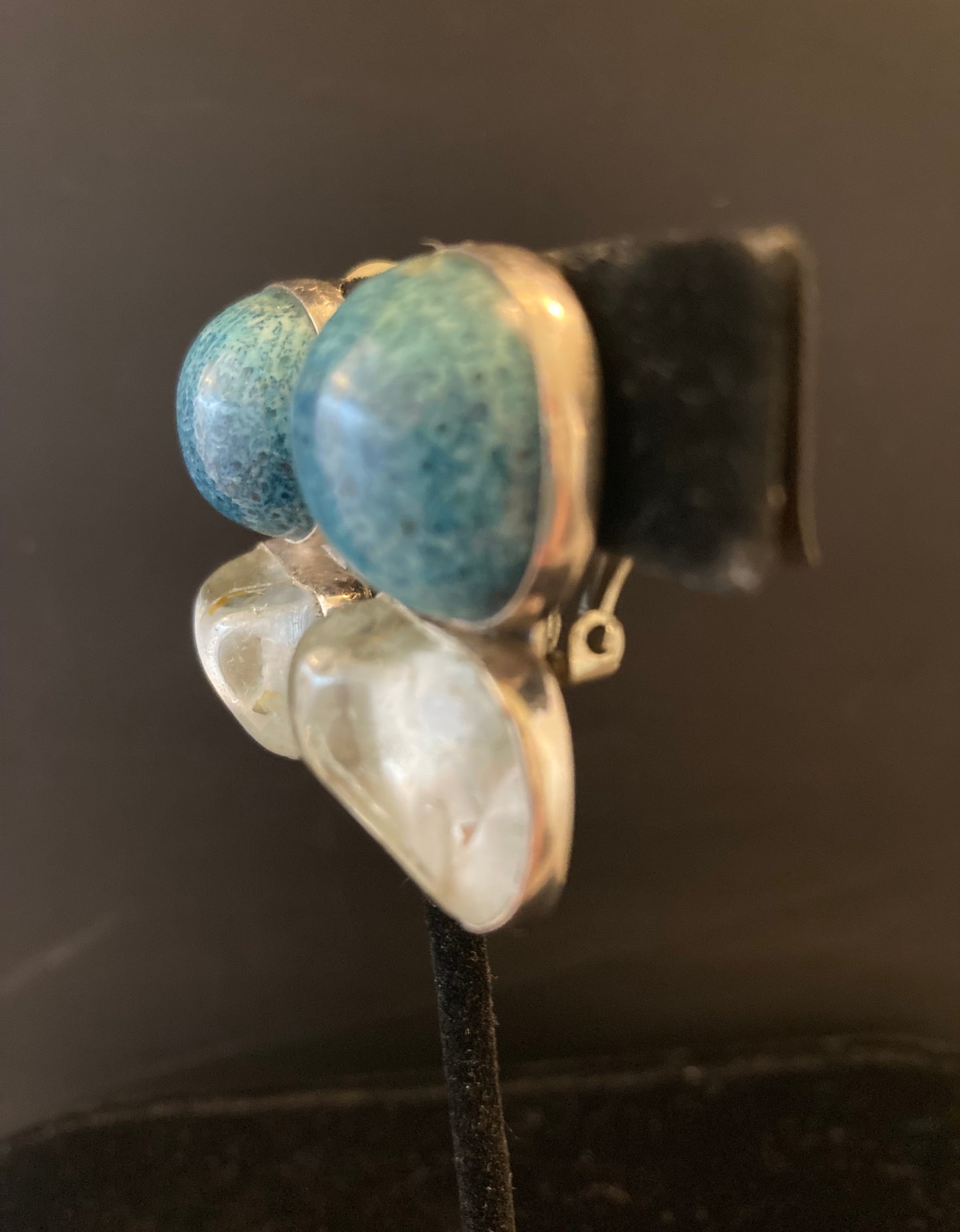 Teal Agate, Blue Topaz