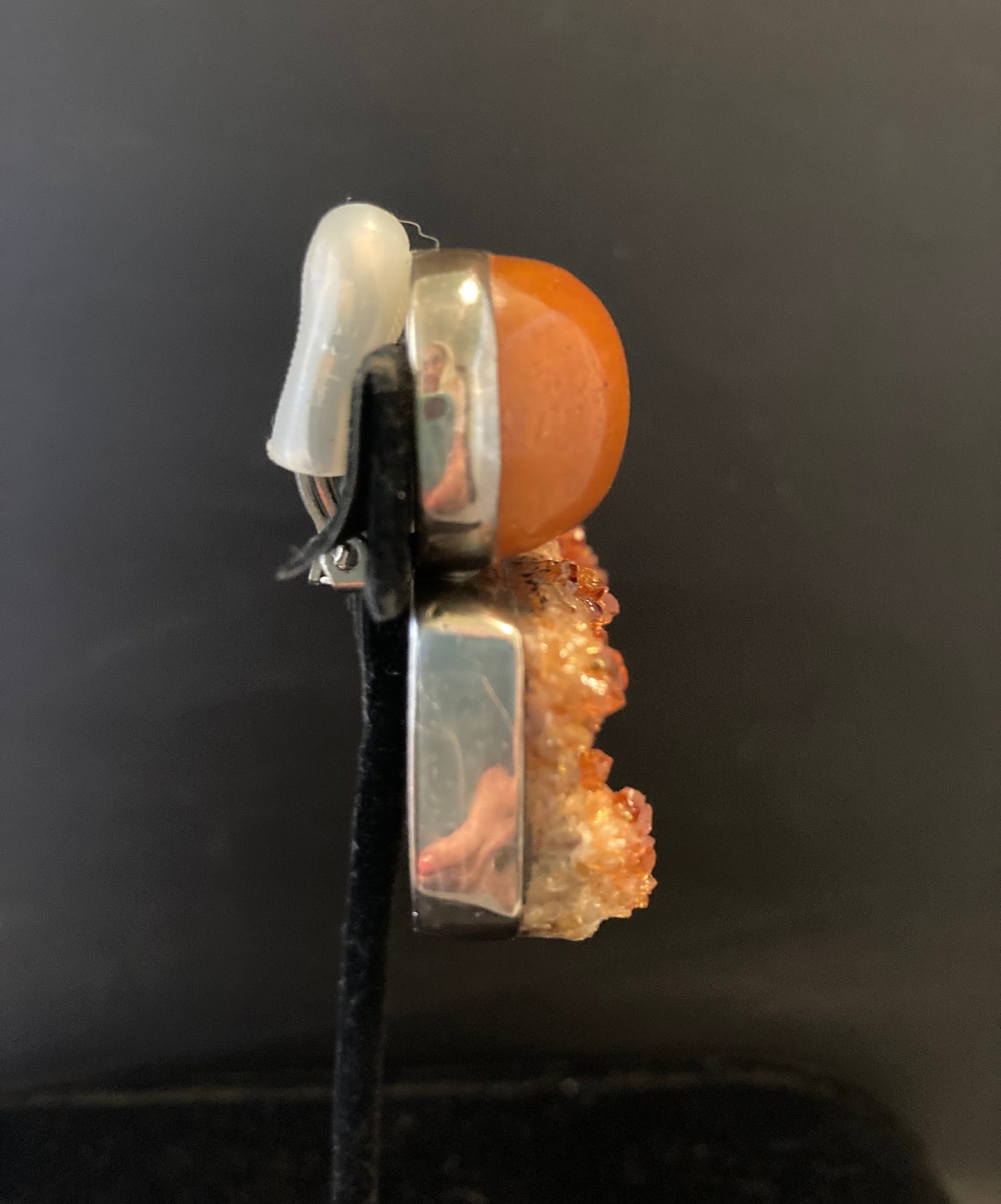 Amber, Vesuvianite Garnet