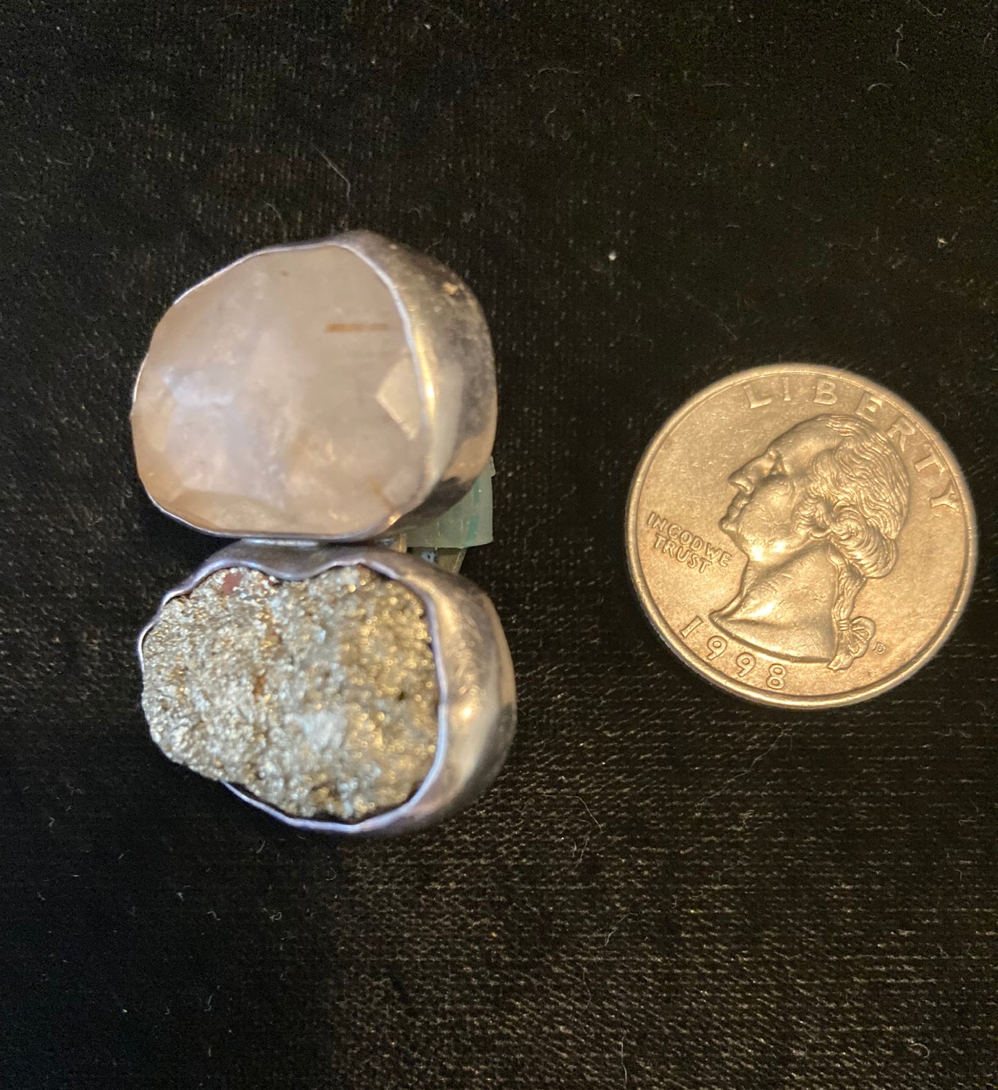 Rutilated Quartz, Pyrite