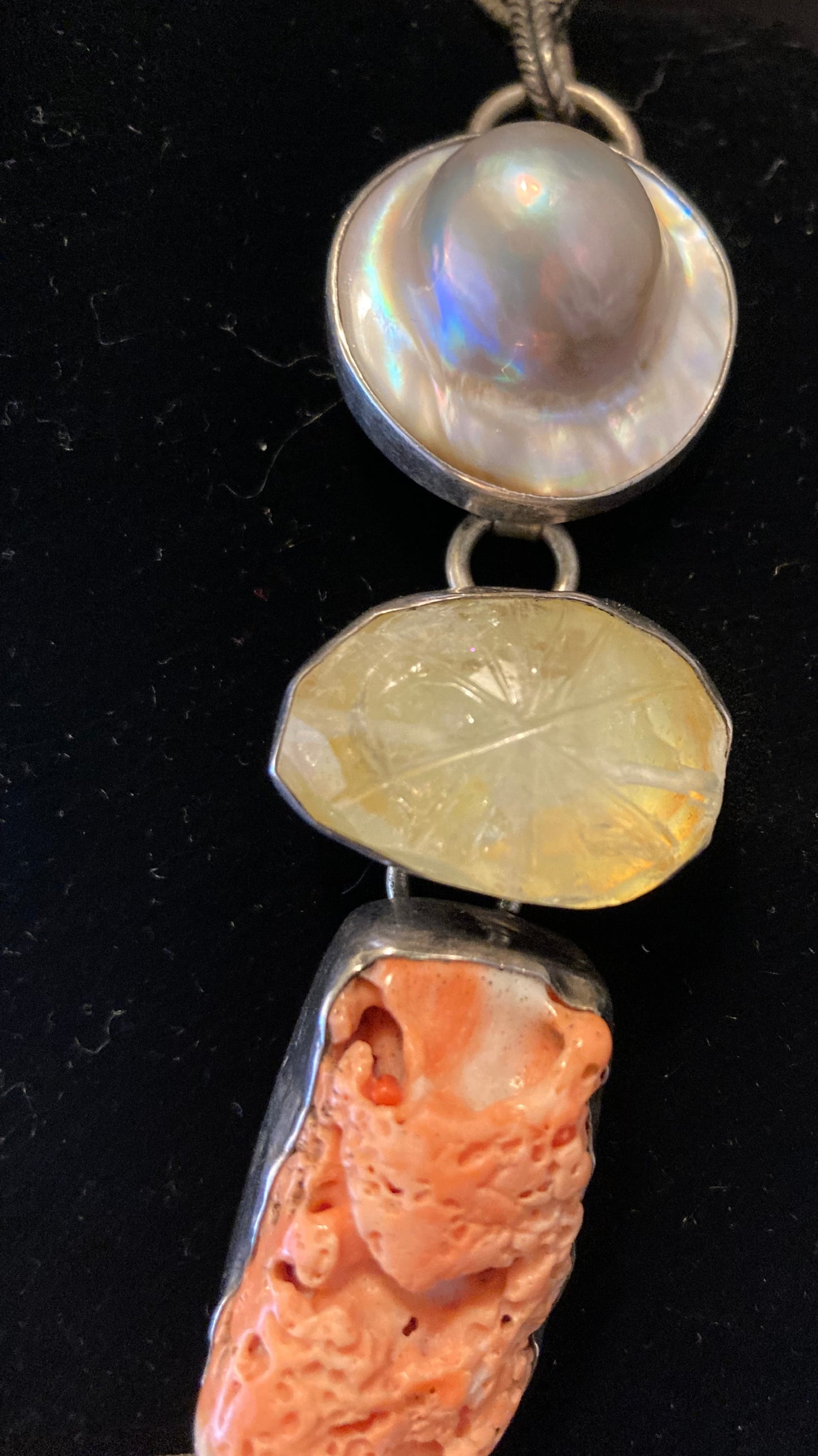 Yemen Coral, Pearl, Citrine