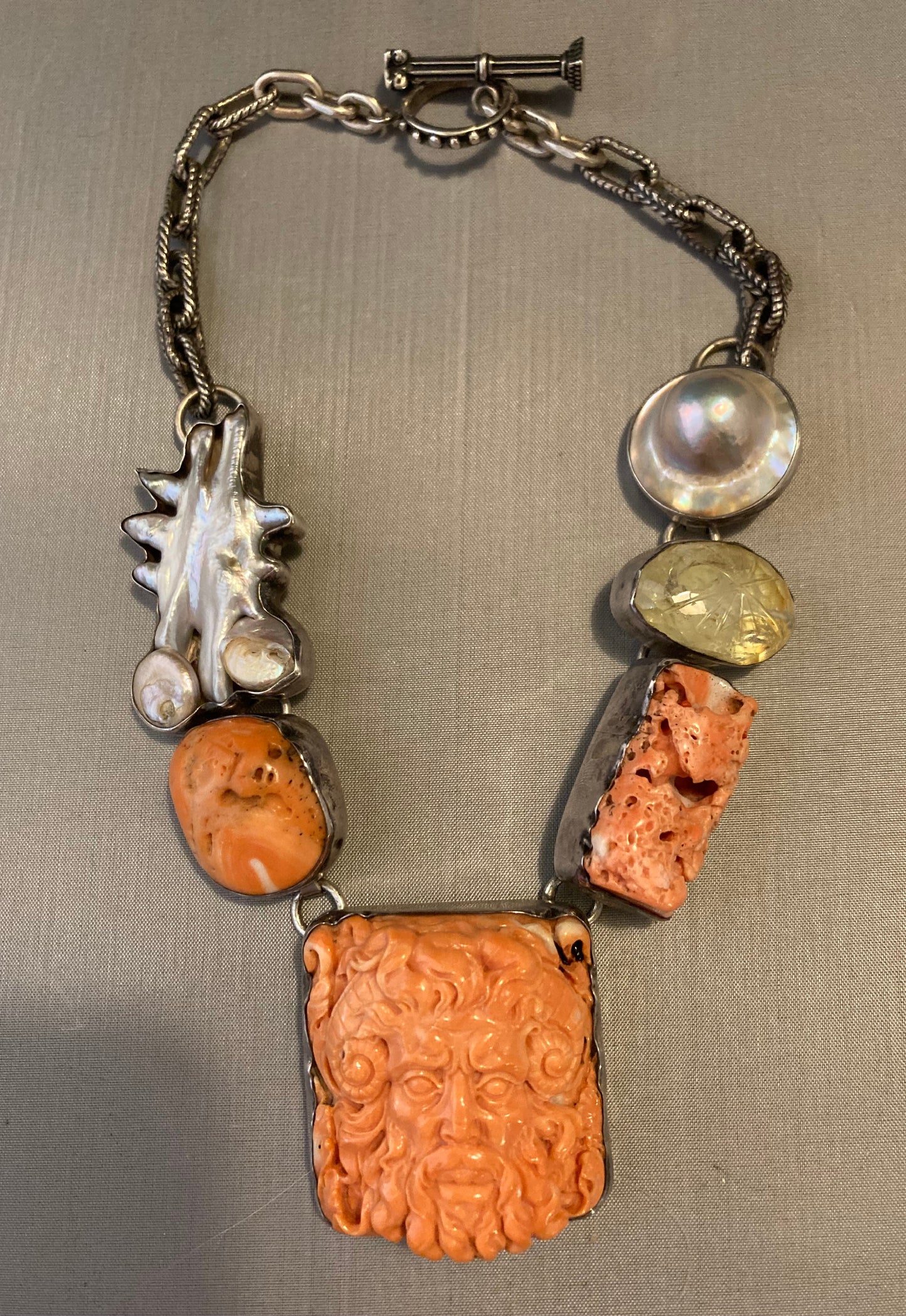 Yemen Coral, Pearl, Citrine