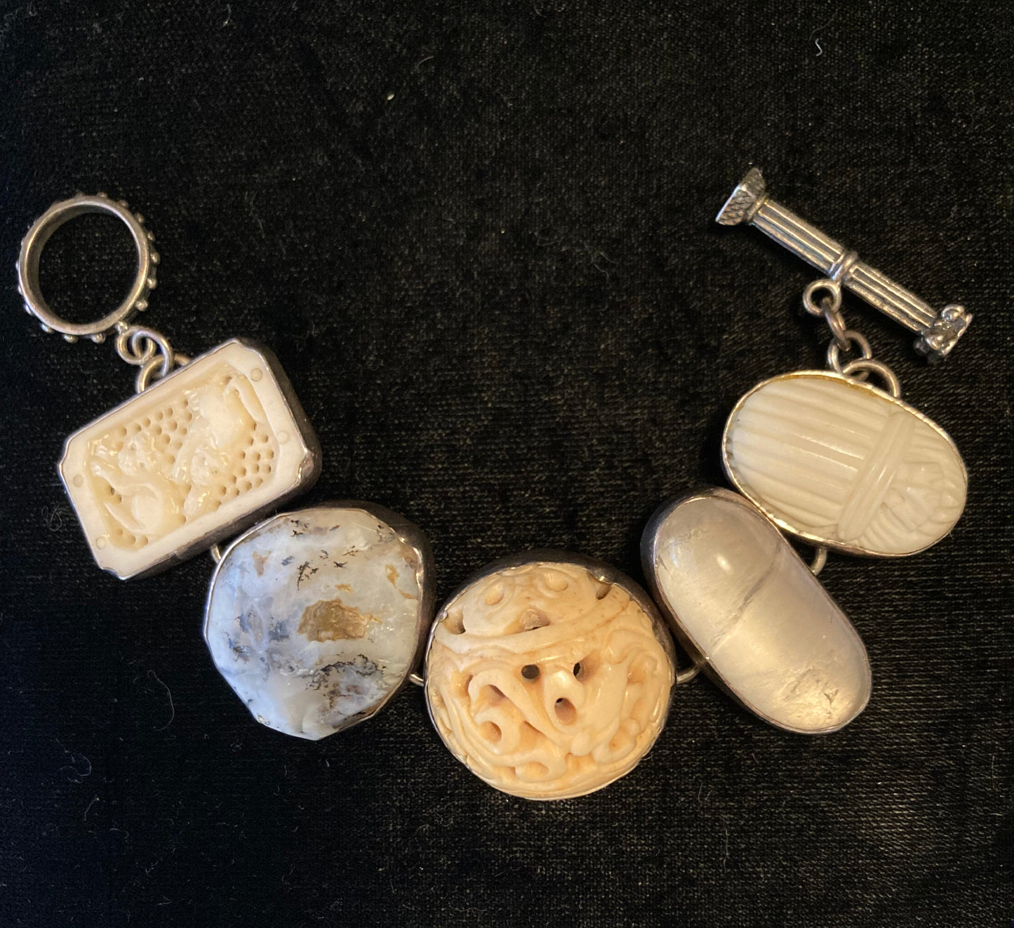 Bone, Crystal, Jasper