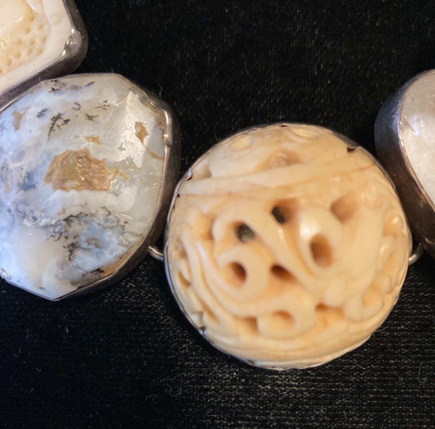 Bone, Crystal, Jasper