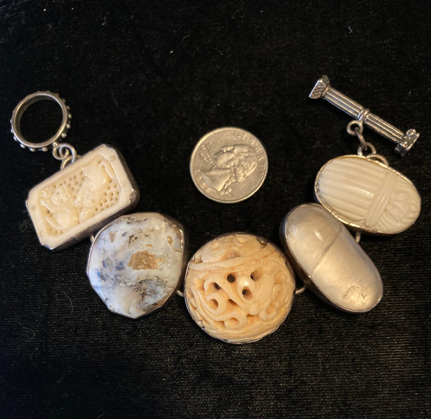 Bone, Crystal, Jasper