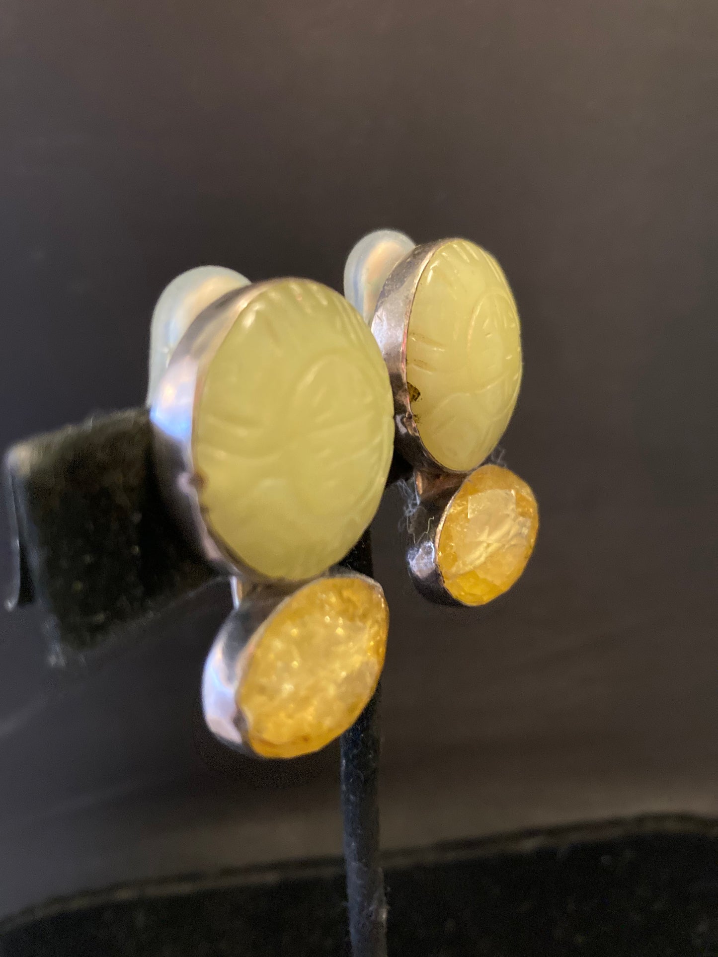 Carved Jade, Citrine