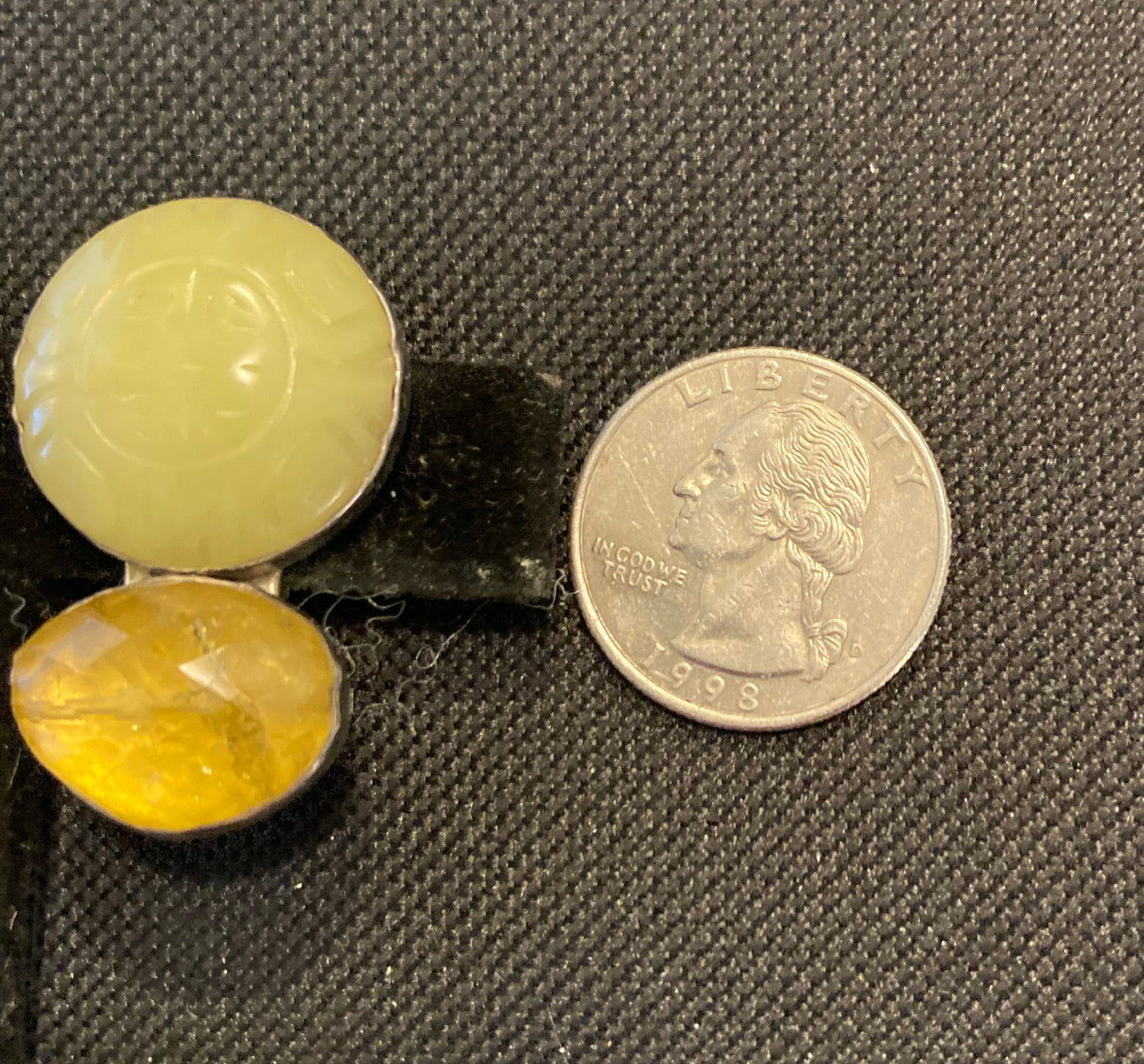 Carved Jade, Citrine