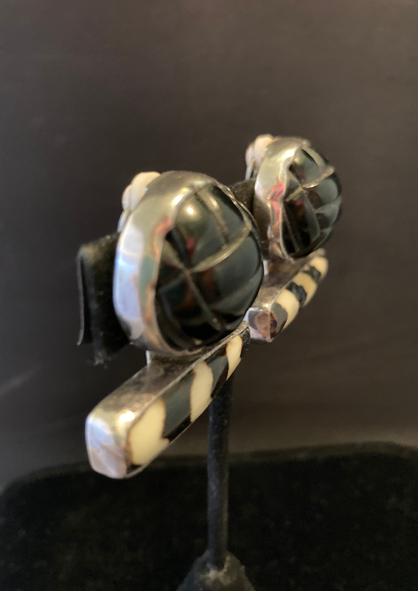 Jet Black, Cowbone Earring