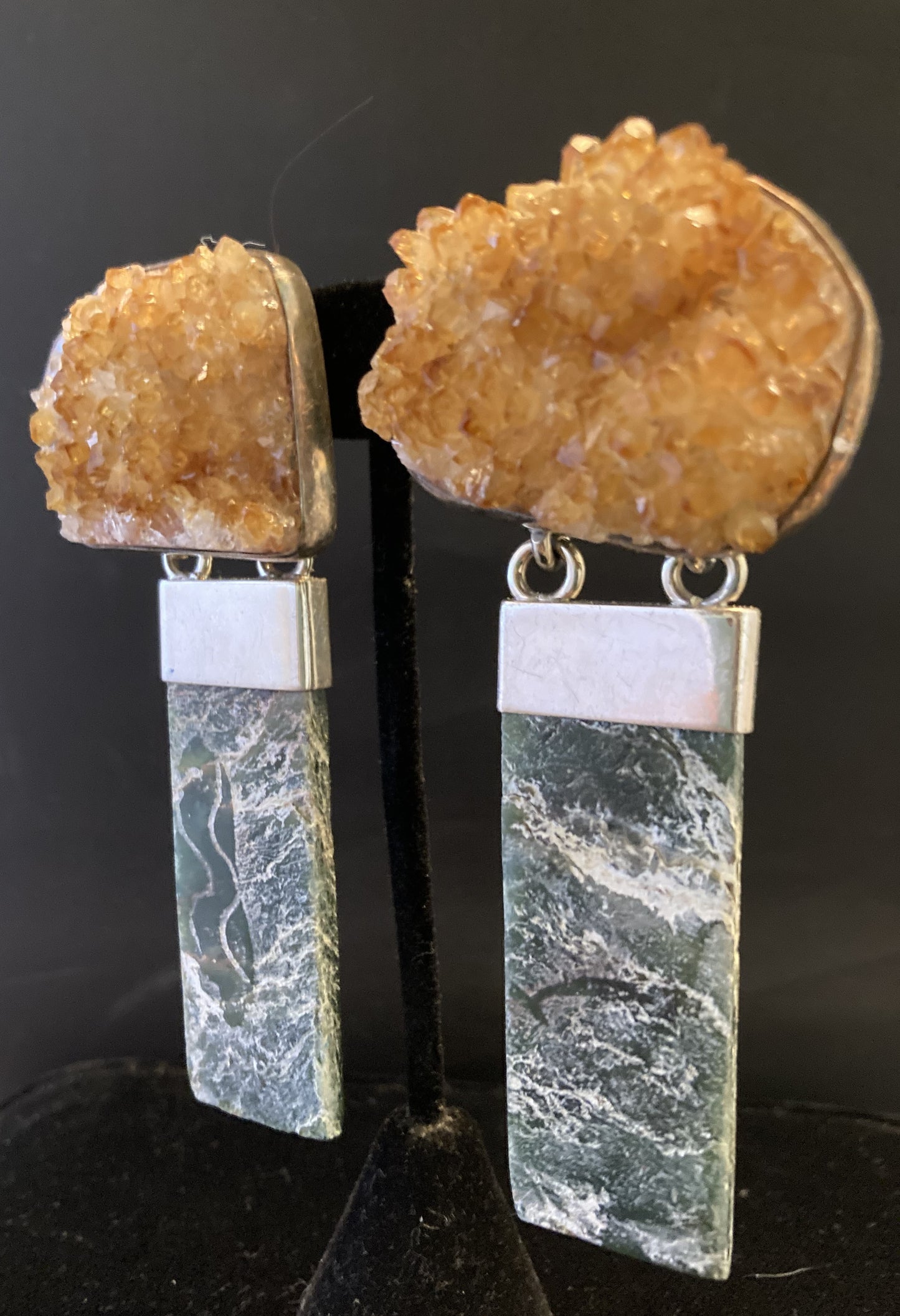 Vintage Hessionite Garnet, Jade