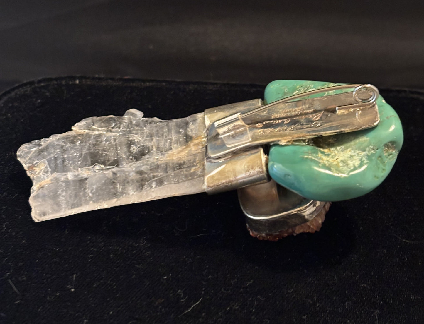 Vintage, Turquoise, Hessionite Garnet, Crystal Qtz.