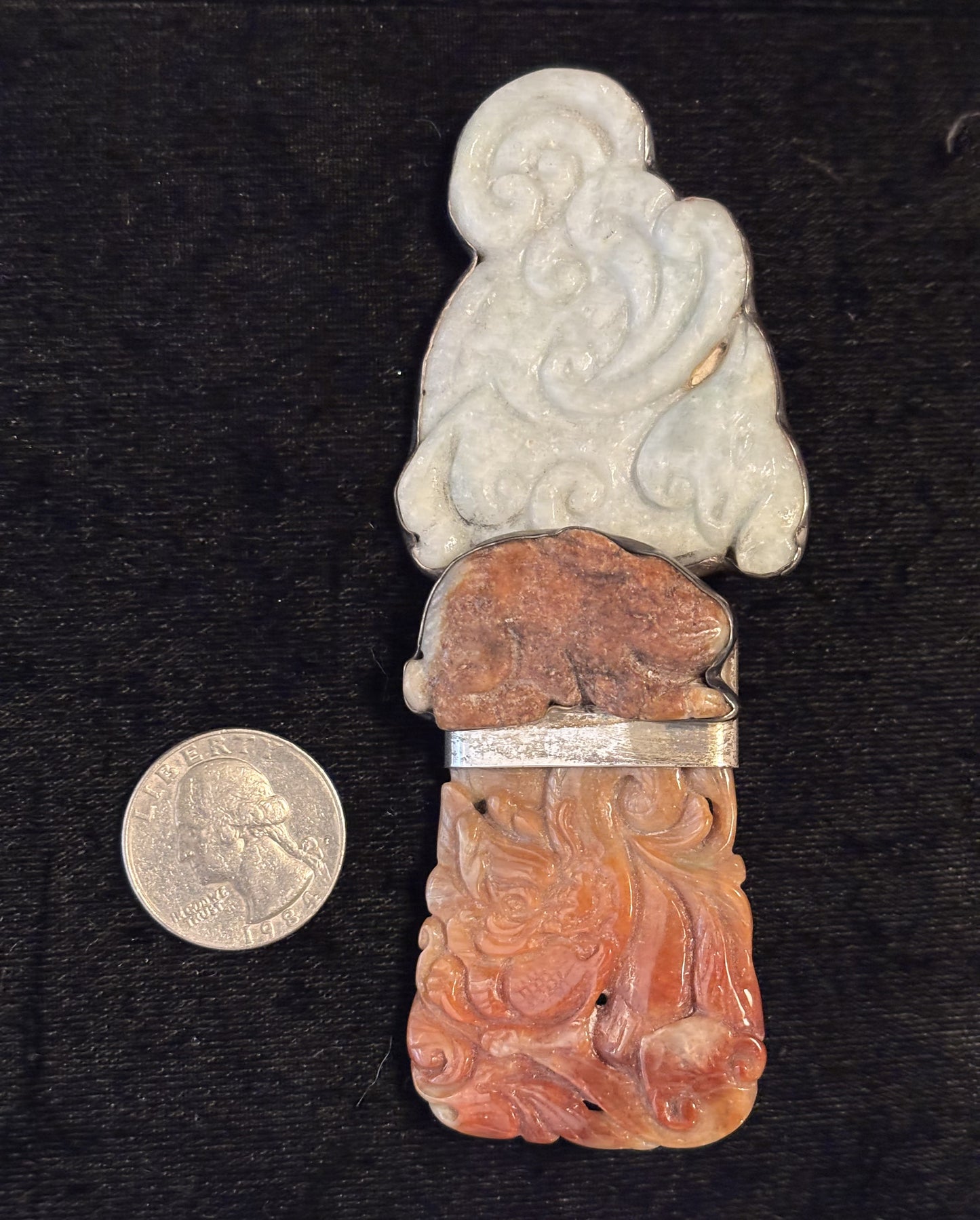 Vintage Carved Jade