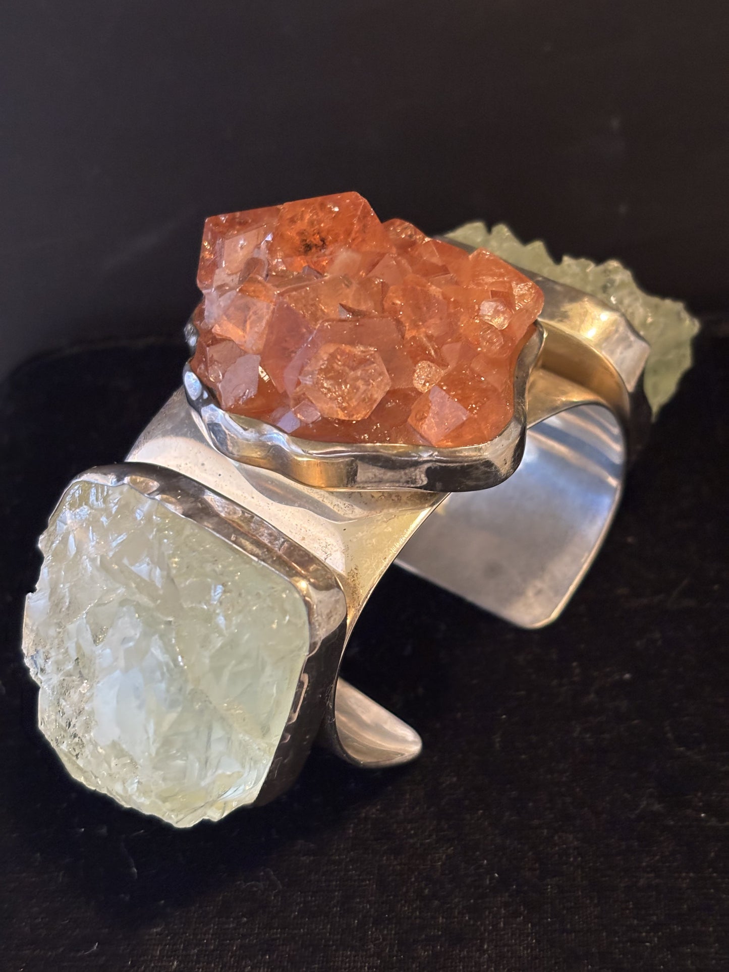 Hessionite Garnet, Aquamarine