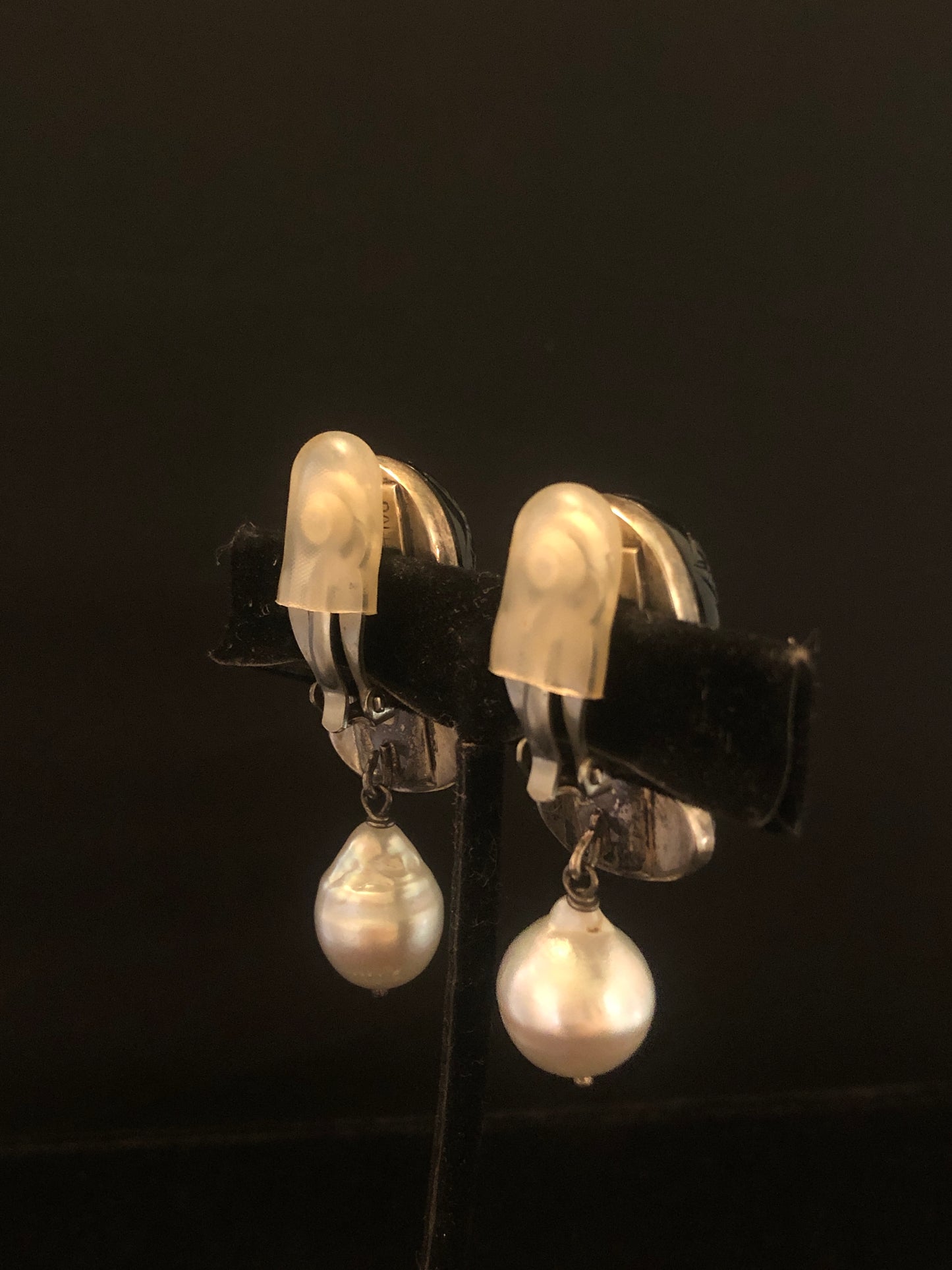 Dark Brownish/Black Tourmaline, Dark Green Tourmaline, White South Sea Pearl