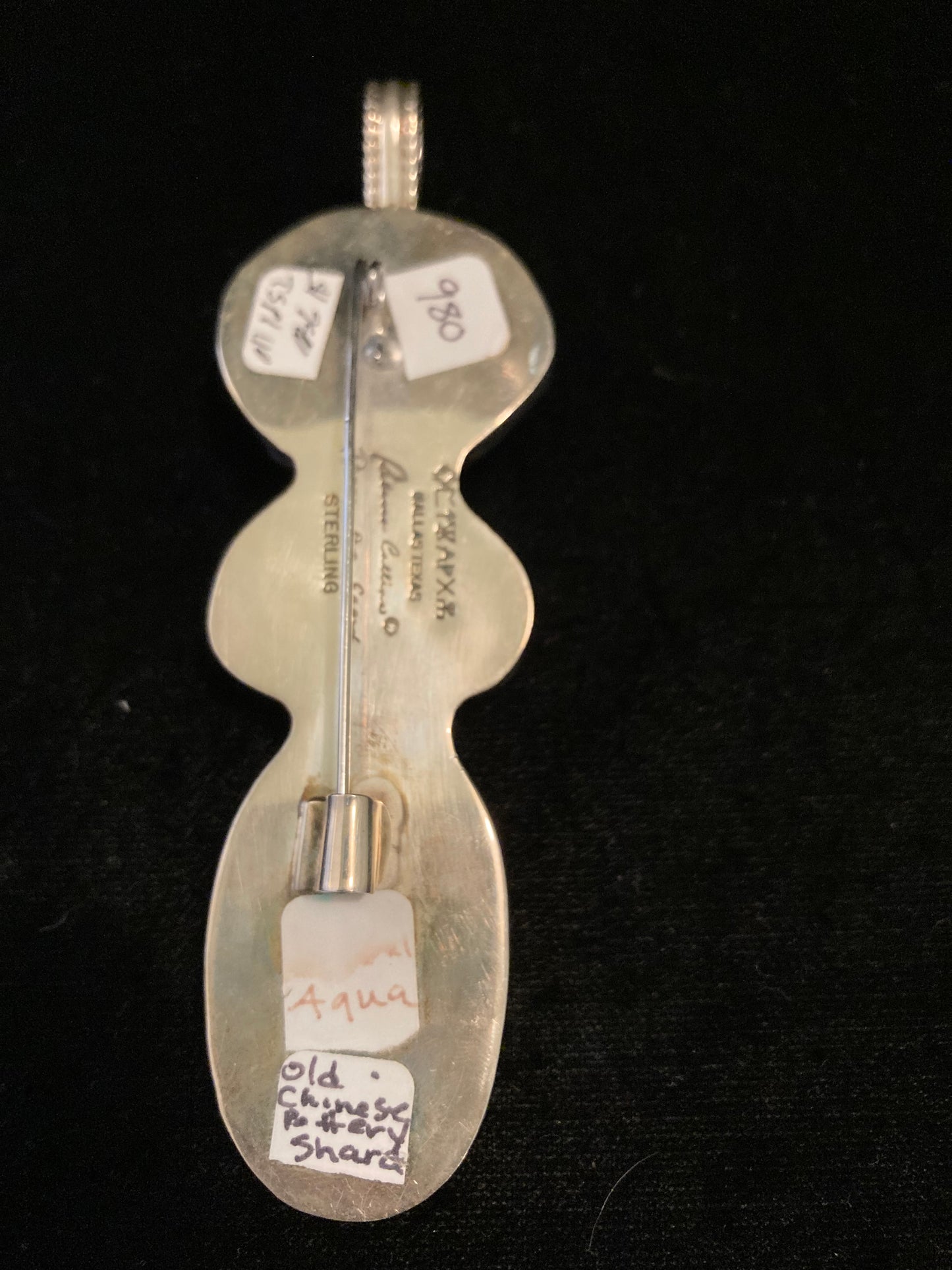 Crystal, Aqua, Pottery Shard