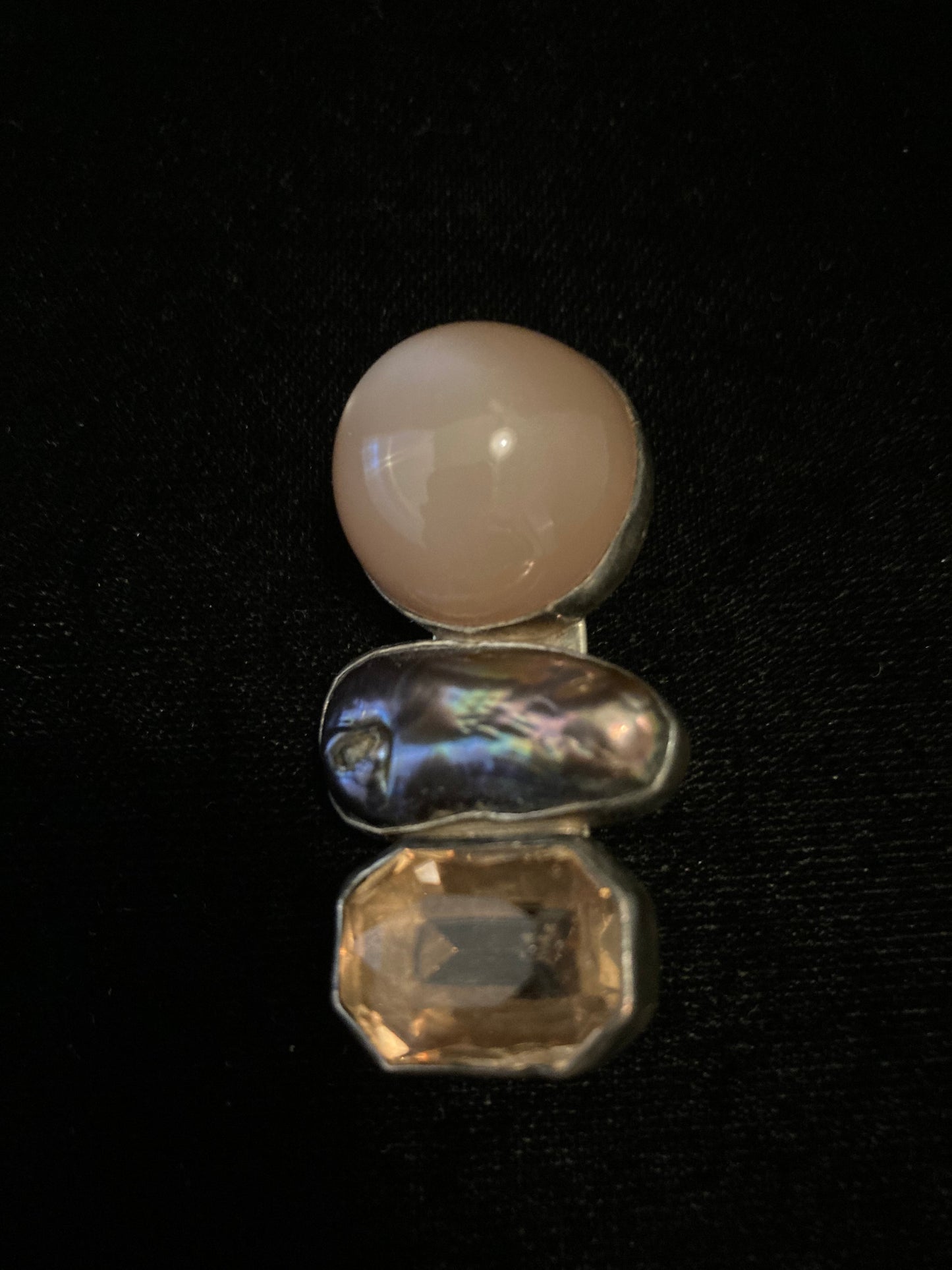 Moonstone, Biwa Pearl, Citrine