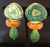 Green Agate, Amber