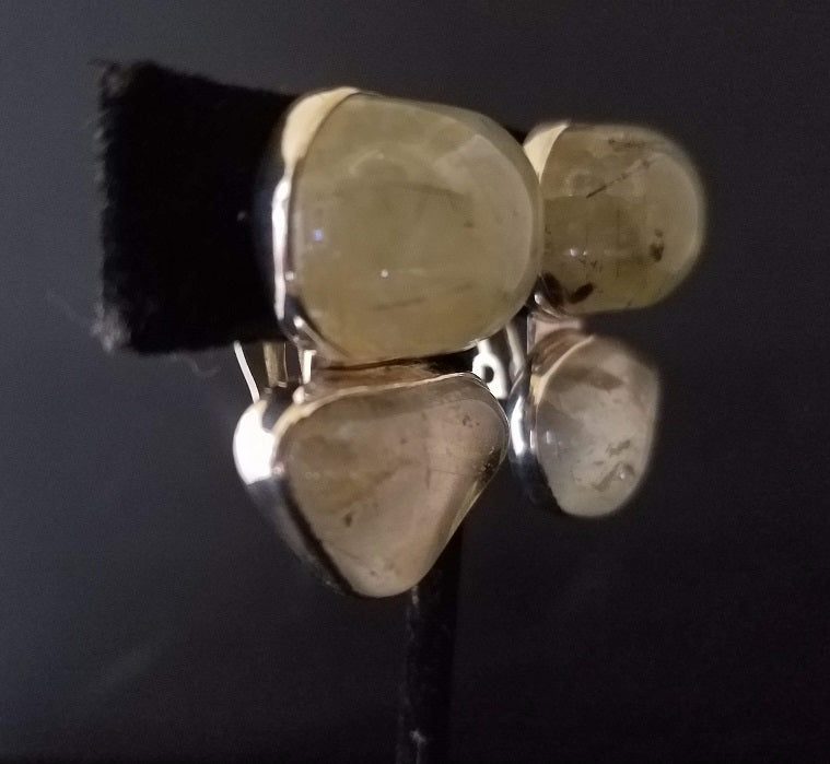 Prenite/Blue Topaz