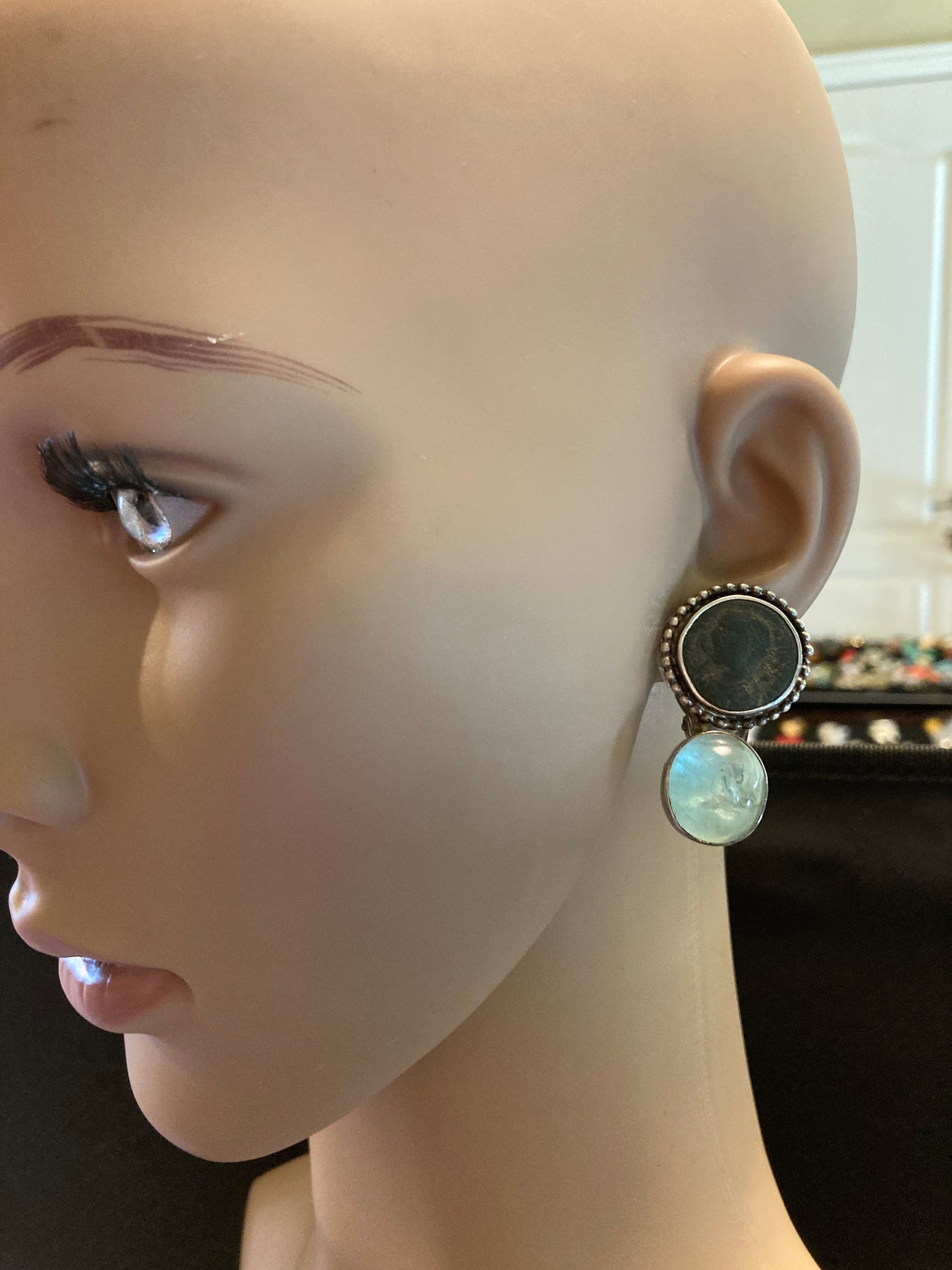Antique Coin, Aquamarine