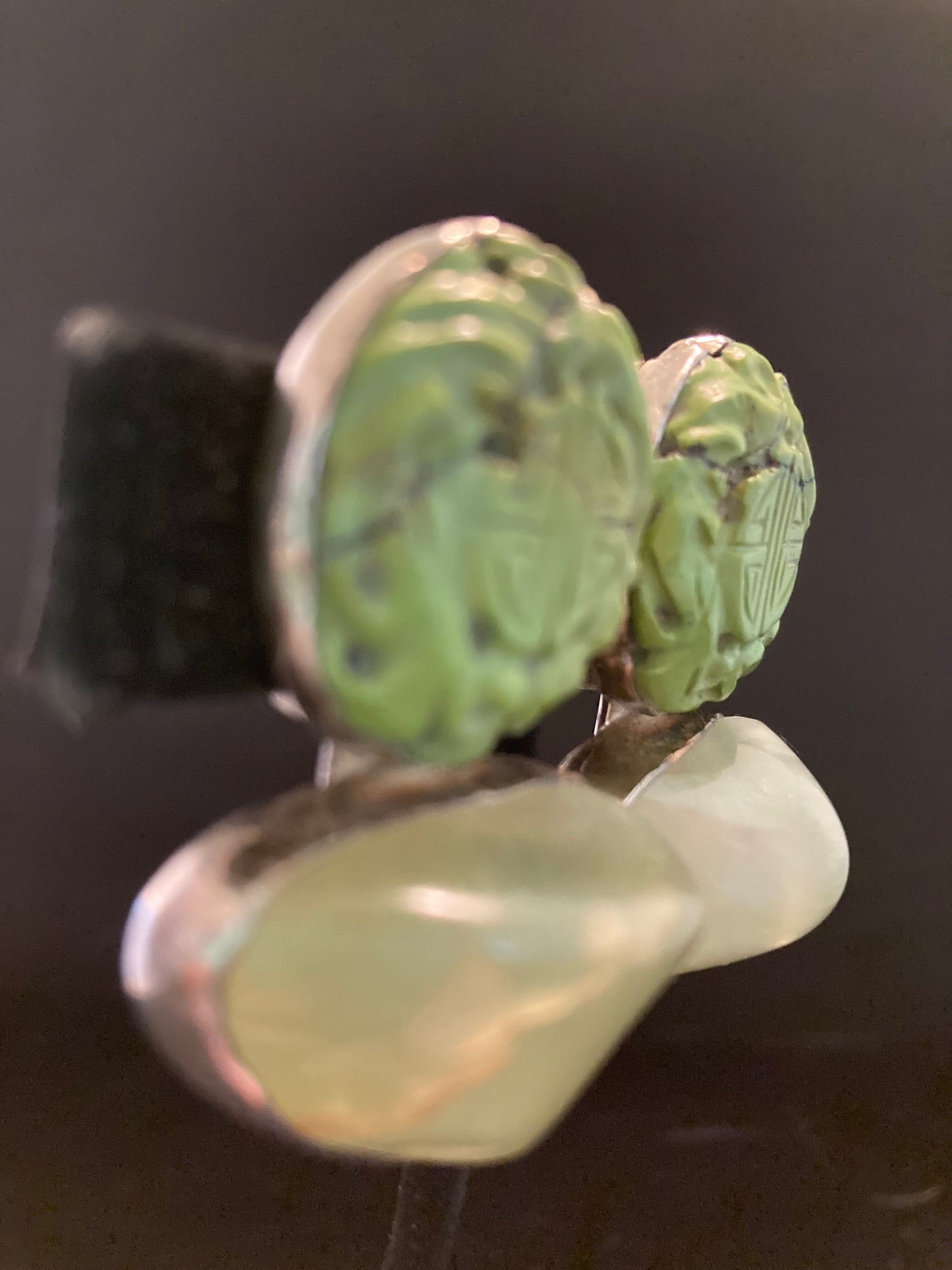 Carved Green Turquoise