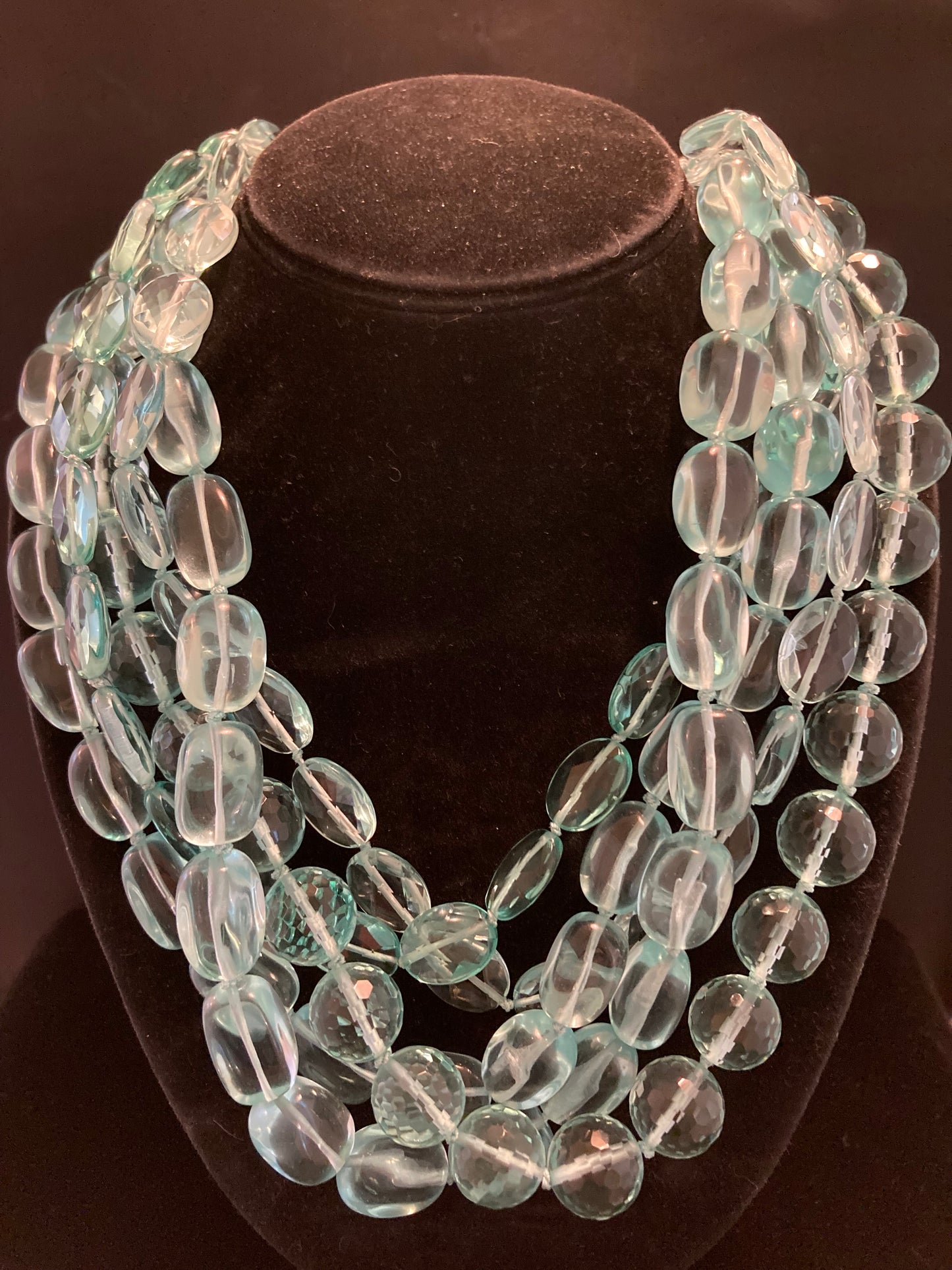 Blue-Green Aqua Glass