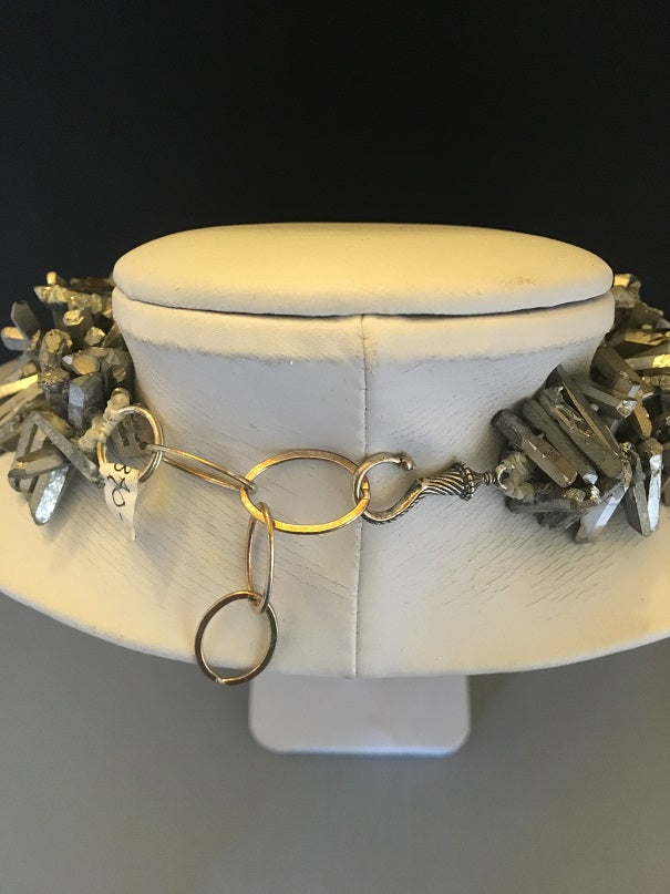 Silver Fringe Necklace