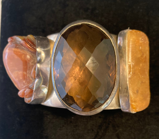 Topaz, Amber, Carnelian