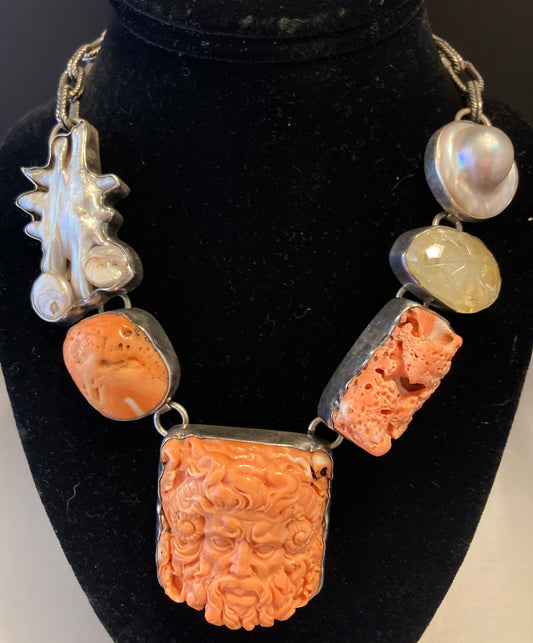 Yemen Coral, Pearl, Citrine