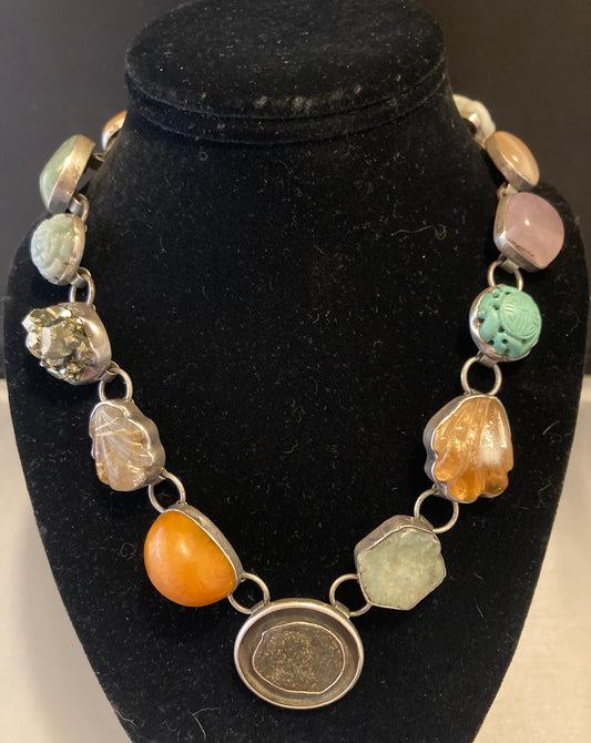 Antique Coin, Multi-Stone