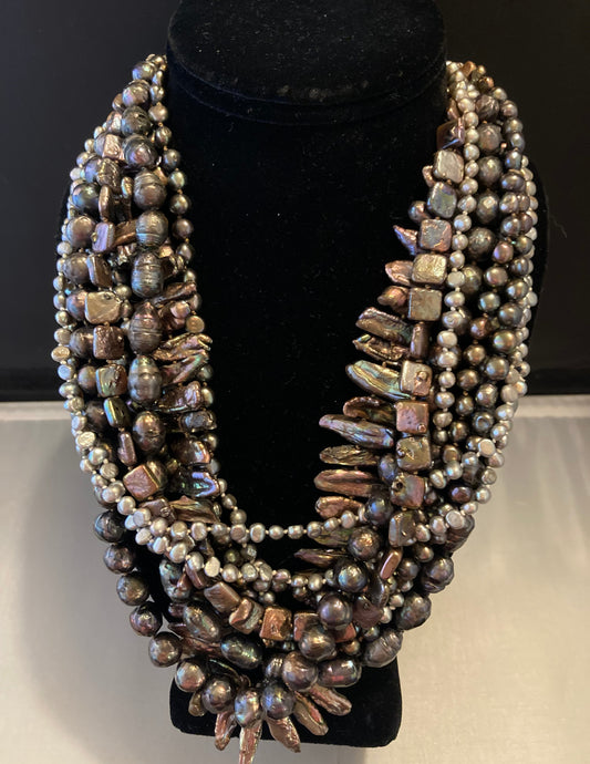 Charcoal Gray Pearls