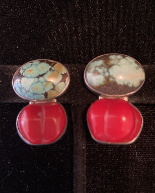 Turquoise, Red Coral
