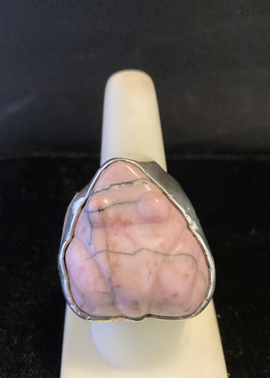 Carved Pink Rhodonite
