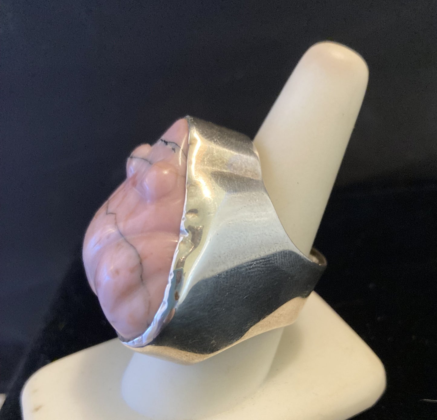 Carved Pink Rhodonite