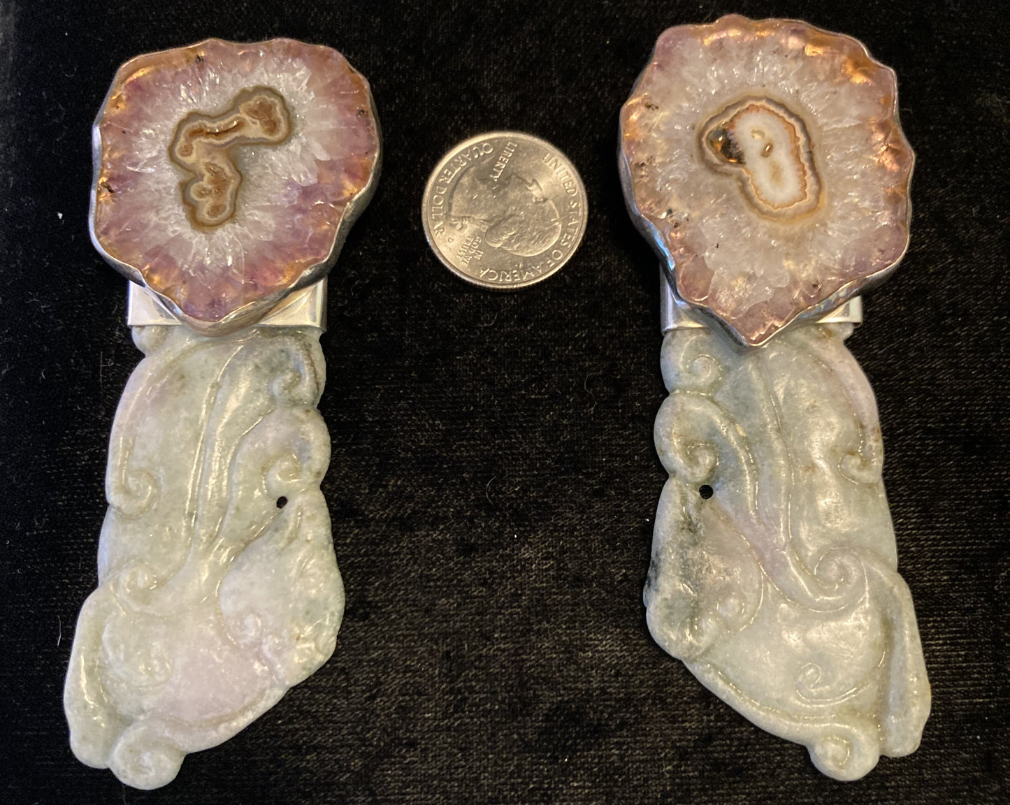 Vintage Druzy Agate, Jade