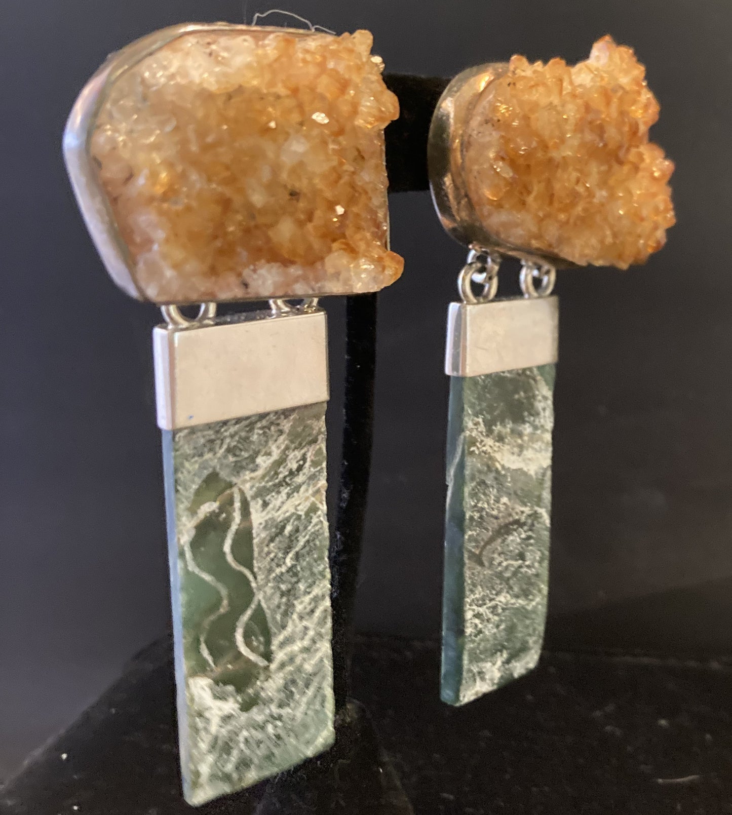 Vintage Hessionite Garnet, Jade