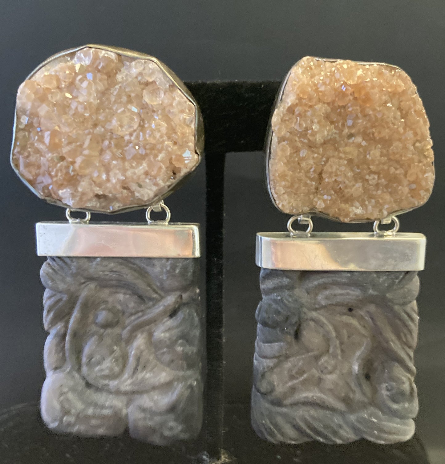 Vintage Hessionite Garnet, Jade