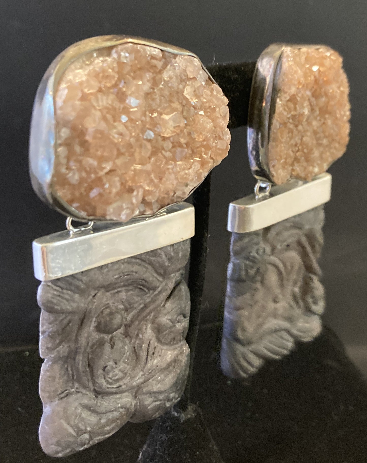 Vintage Hessionite Garnet, Jade