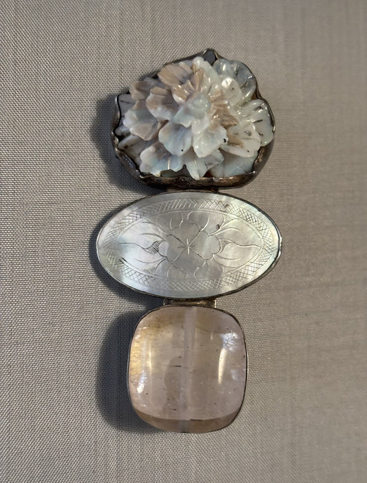 Vintage Opal, Mother of Pearl Gaming Piece, Qtz.