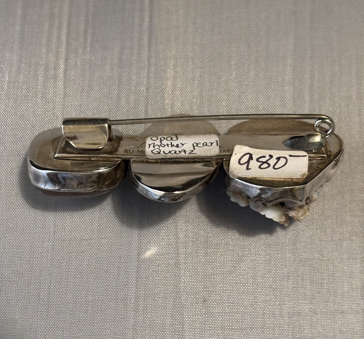 Vintage Opal, Mother of Pearl Gaming Piece, Qtz.
