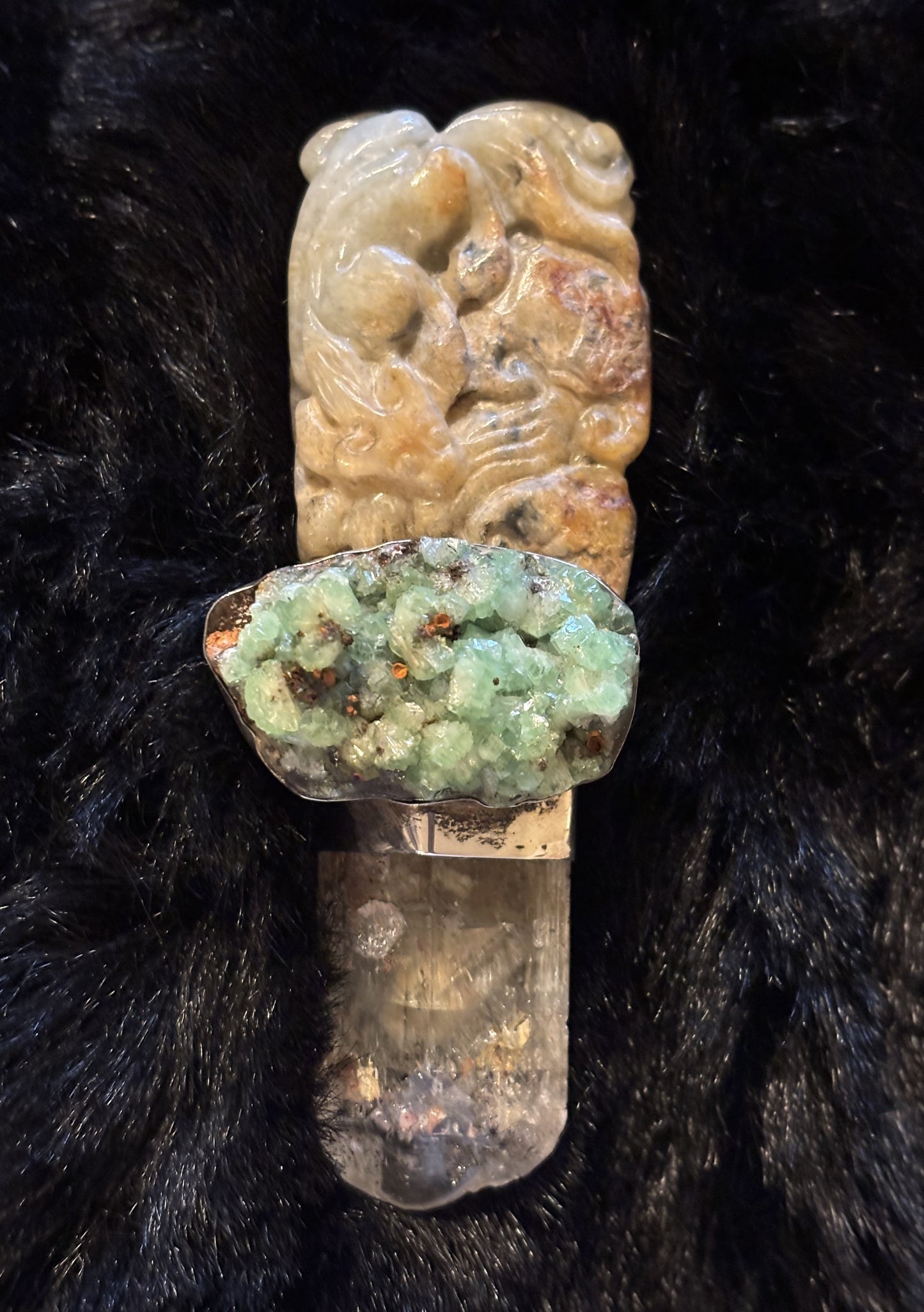 Vintage Jade, Adamite, Aquamarine