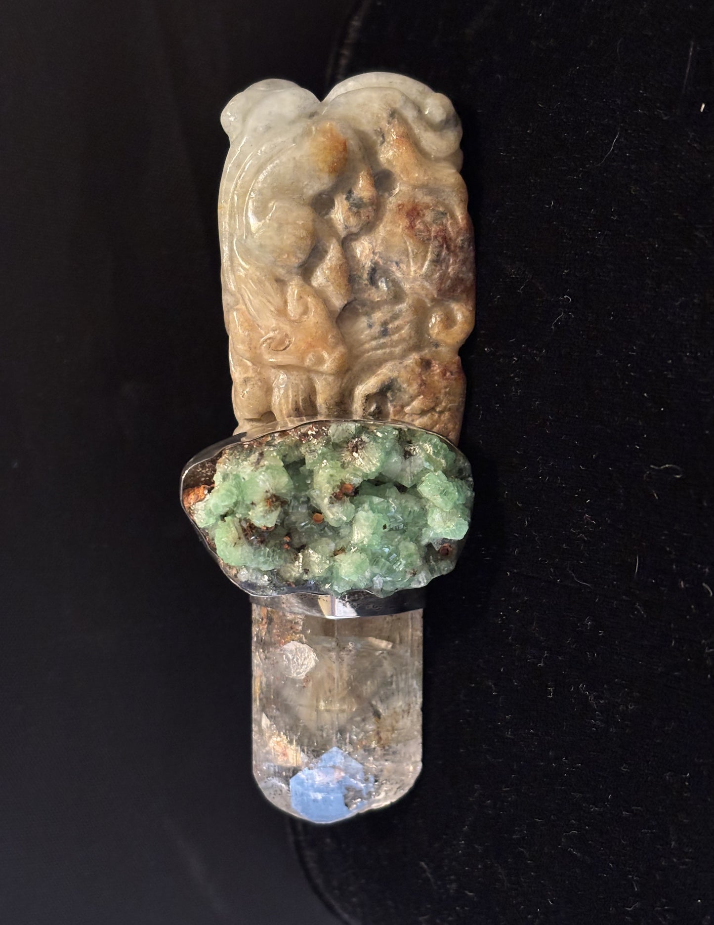Vintage Jade, Adamite, Aquamarine