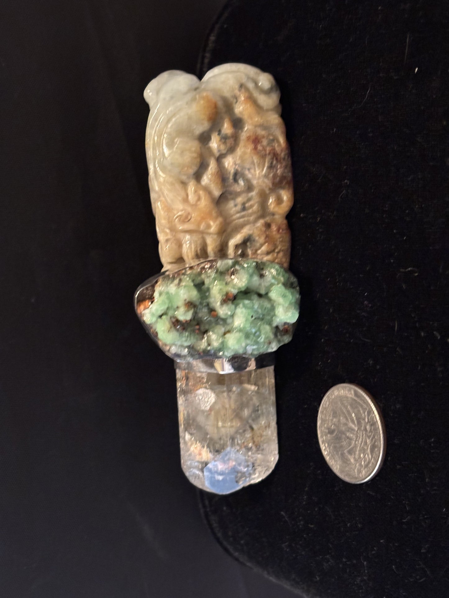 Vintage Jade, Adamite, Aquamarine