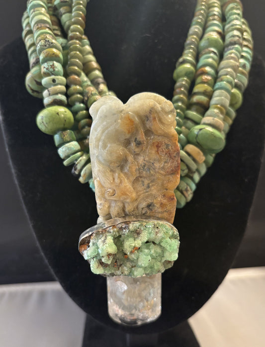 Vintage Jade, Adamite, Aquamarine