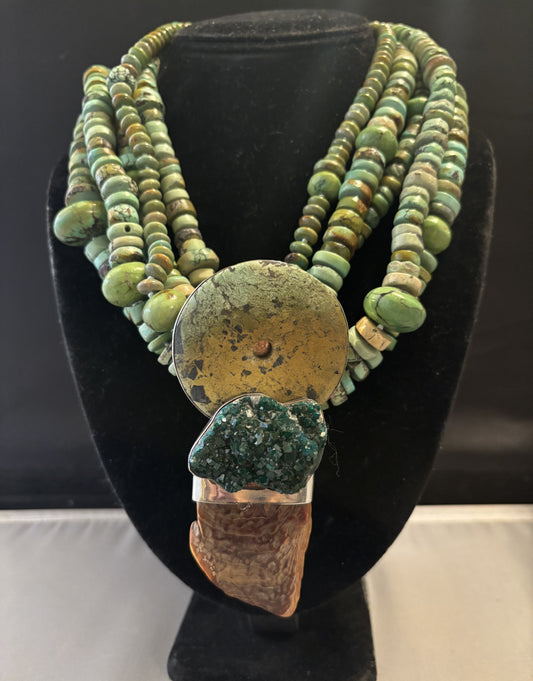 Vintage, Turquoise, Dioptase, Arrowhead