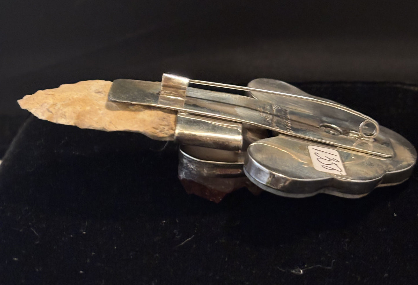 Vintage, Jade, Hessionite Garnet, Arrowhead