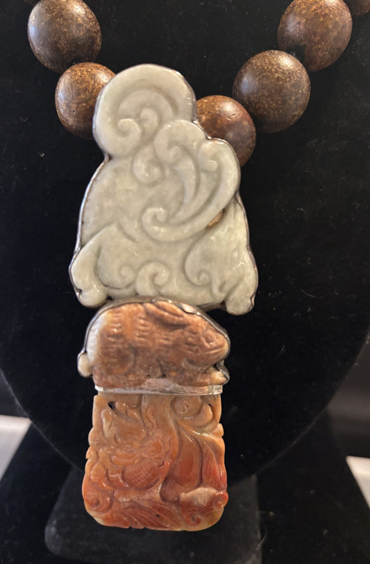 Vintage Carved Jade