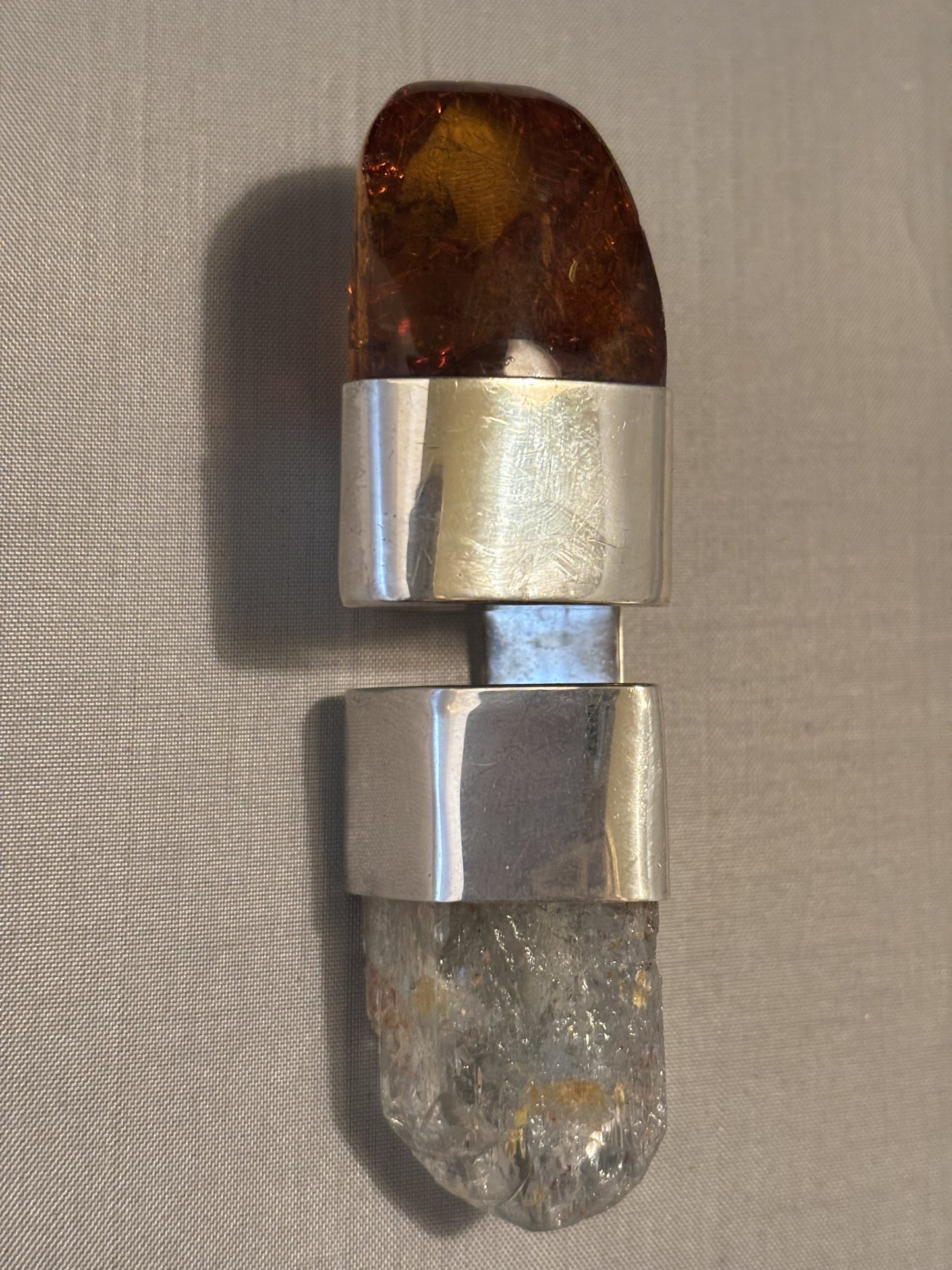 Vintage Baltic Amber, Aquamarine