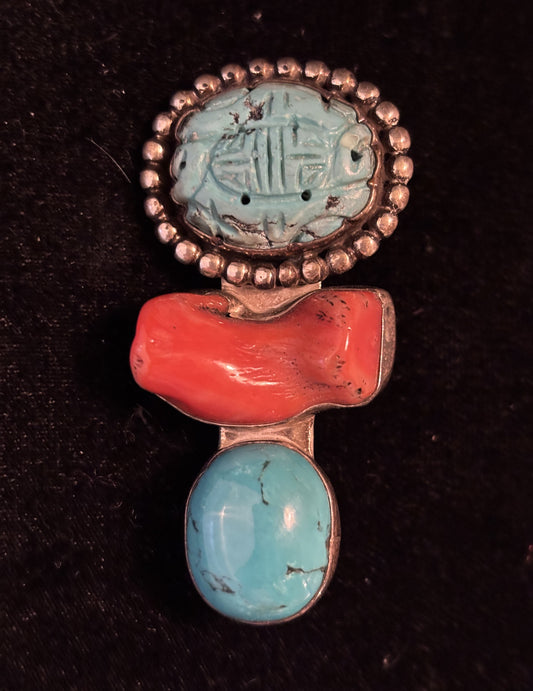 Turquoise, Red Coral