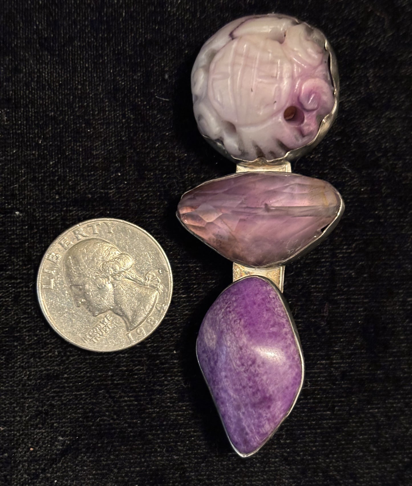 Jade, Amethyst, Sugalite