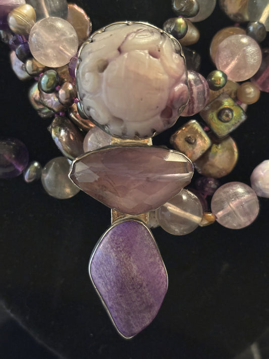 Jade, Amethyst, Sugalite