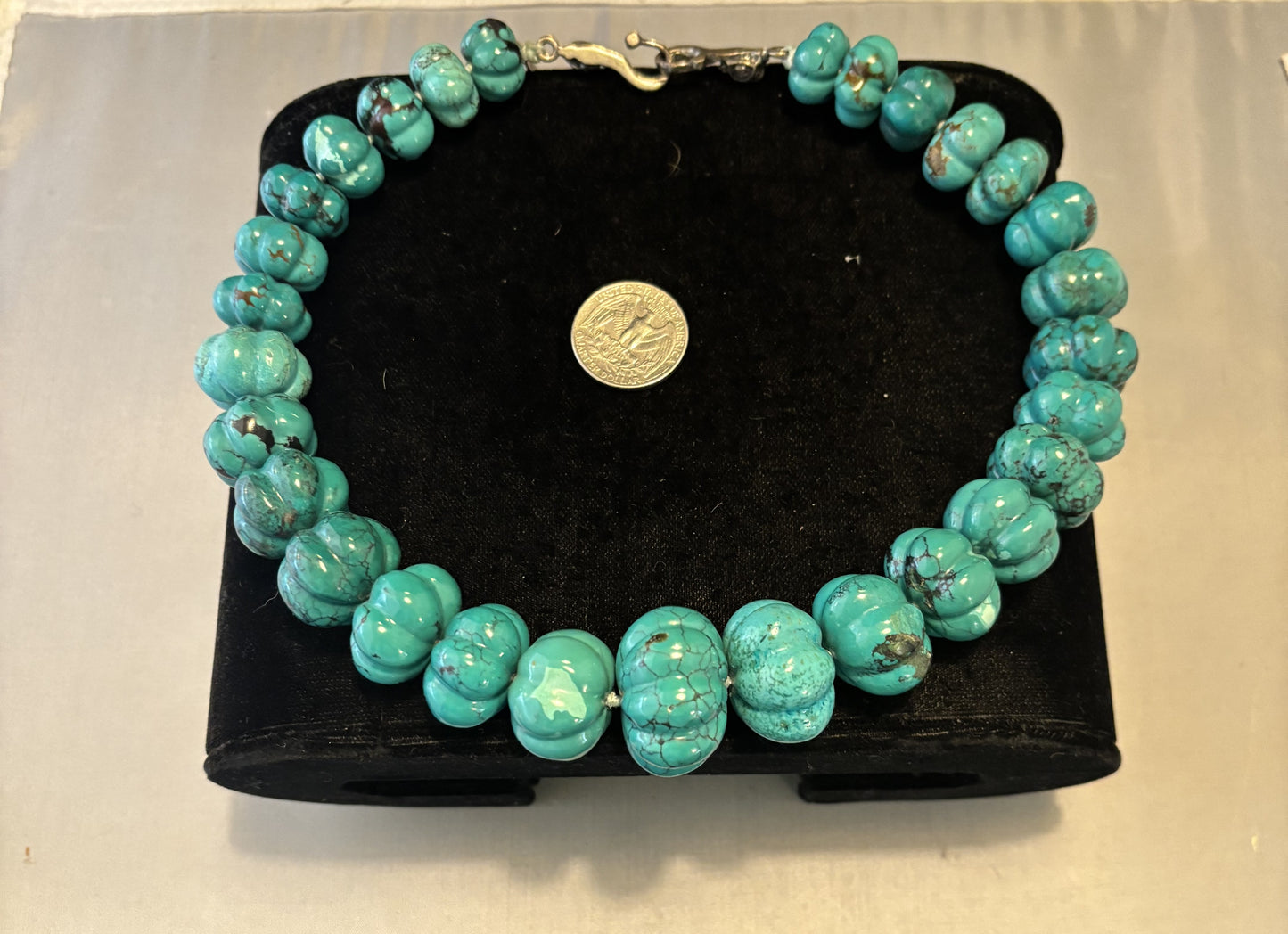 Carved Pumpkin Turquoise